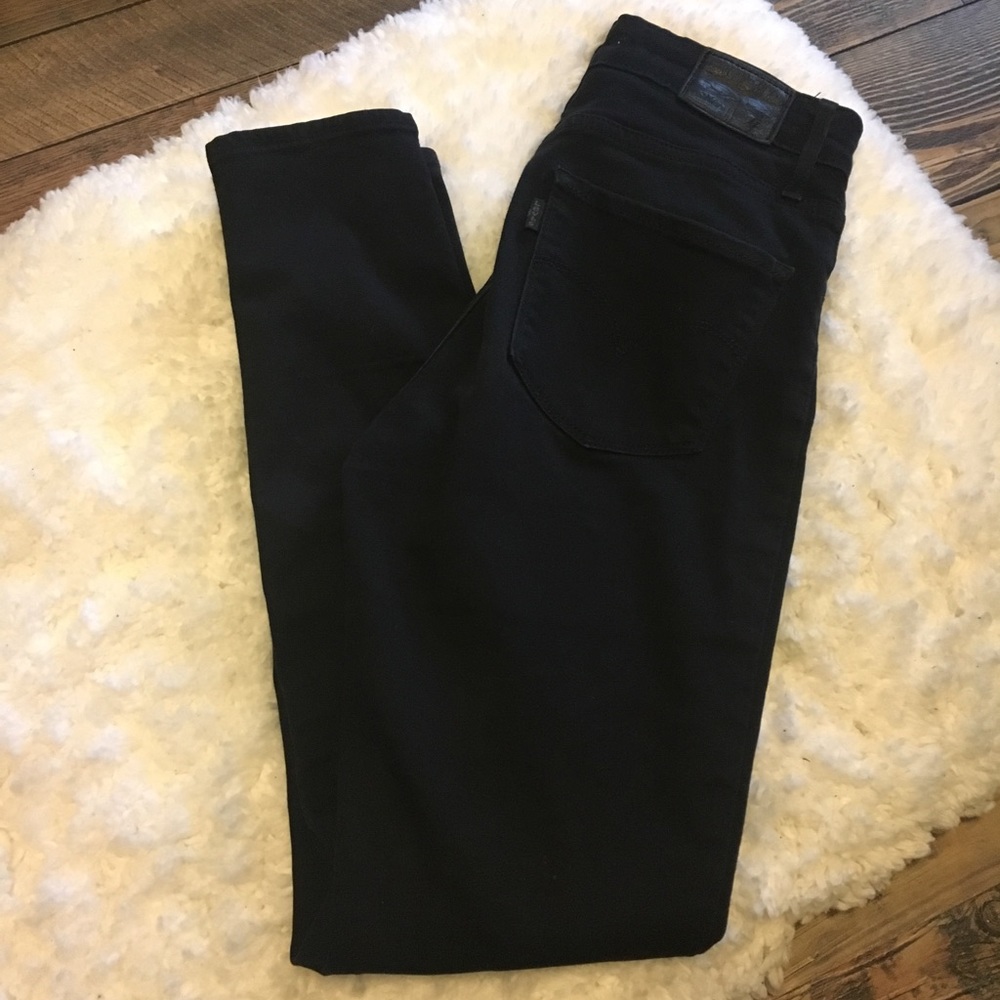 Levi's 721 High Rise Skinny Black Jeans